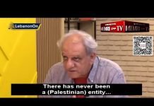 Lebanese Filmmaker: The Palestinian Cause Is Fake; There Has Never Been a Palestinian Entity